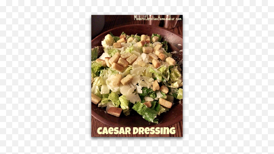 Blender Caesar Dressing Fast And Easy - Caesar Salad Caesar Salad Png,Caesar Salad Png