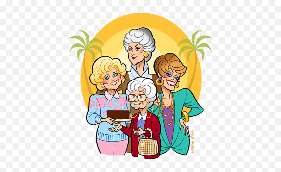 Png Download Pin Golden Girls - Golden Girls Drawing,Golden Girls Png