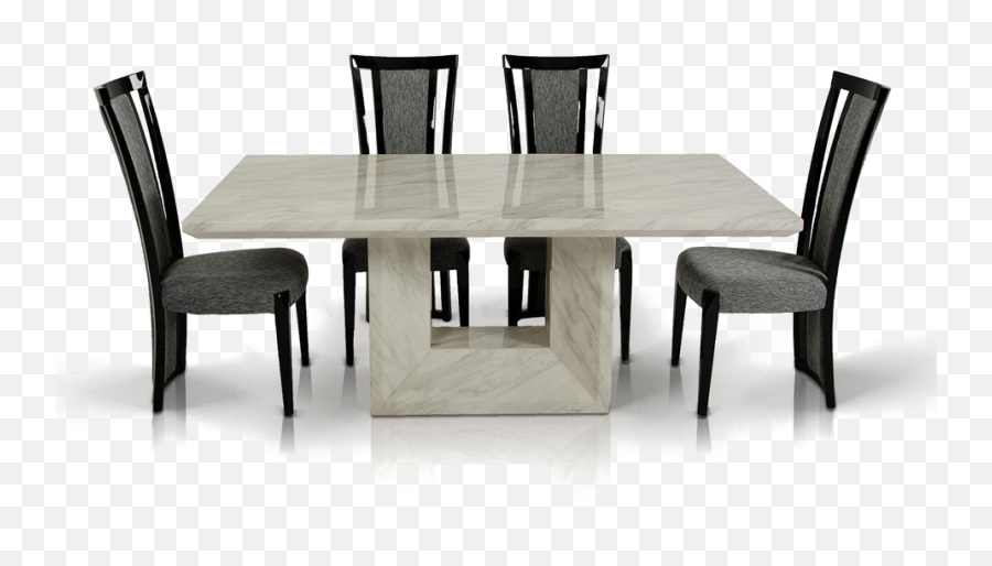 Modern Dining Table Marble Top Clipart - Fancy Table And Chairs Png,Dining Table Png