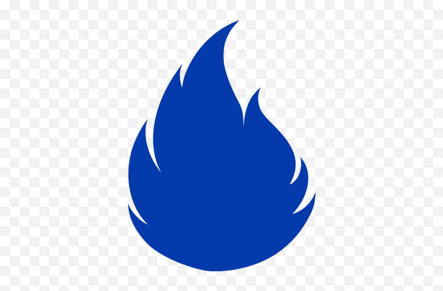Royal Azure Blue Flame 2 Icon - Black Flame Symbol Png,Blue Flame Transparent