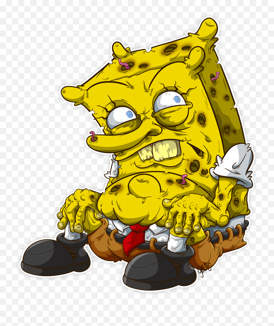 Scary Spongebob - Drawing Bad Spongebob Png,Sponge Bob Png