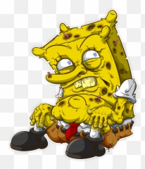 Scary Spongebob - Drawing Bad Spongebob Png,Sponge Bob Png