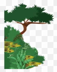 Jungle Plants Png - There Are A Variety Of Plants And Small Dibujo De Selva Húmeda,Jungle Plants Png