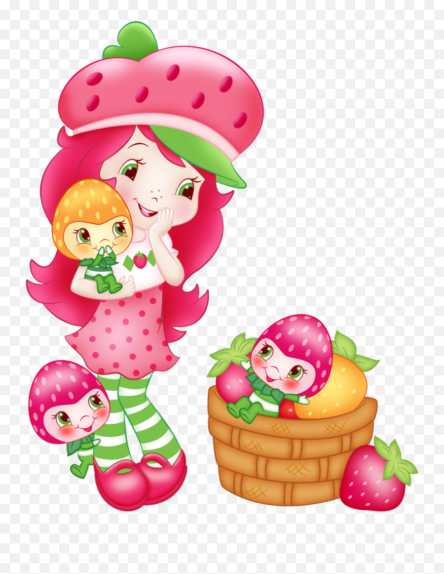 Strawberry Shortcake And Little Friends - Blank Strawberry Shortcake Invitation Template Png,Strawberry Shortcake Png