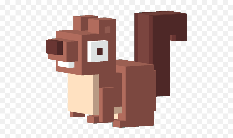 Squirrel - Crossy Road Characters Animals Png,Squirrel Transparent
