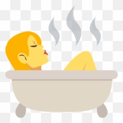 Emoji Fire Png - File Emojione 1f6c0 Svg Emoji Taking Emoji Bath,Bath Png