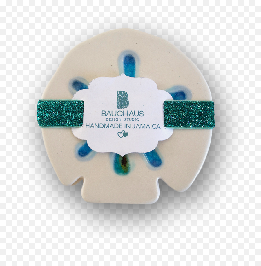 Sand Dollar Glass Crackle Porcelain Coaster Set Of 4 Png