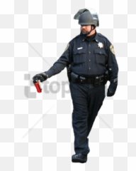 Download Hd Free Png Cop Image - Pepper Spray Cop Transparent,Cop Png