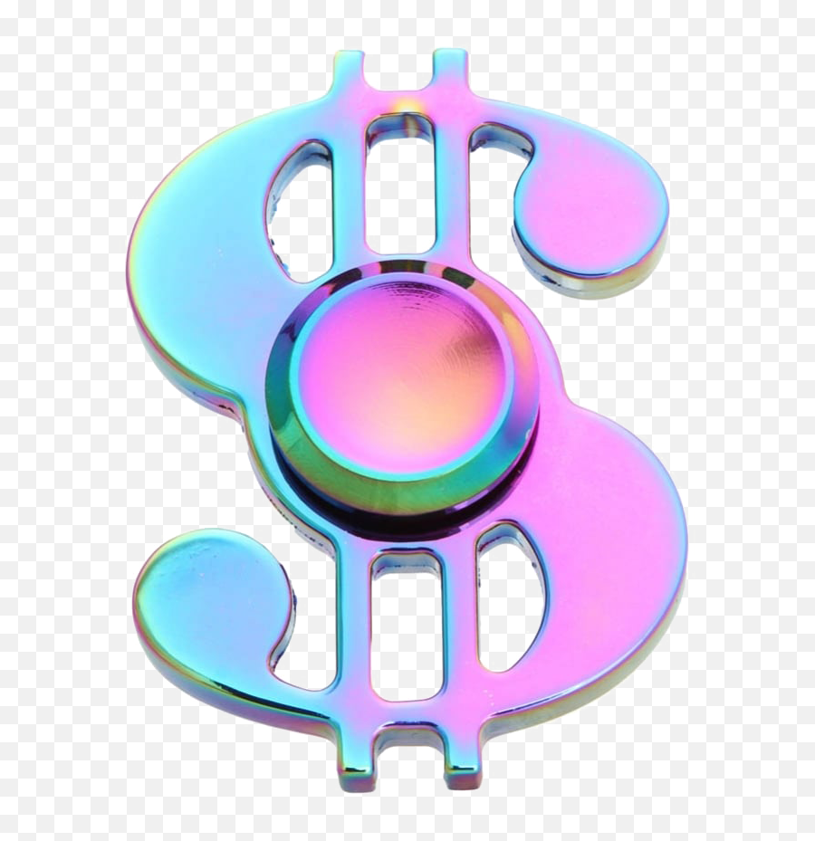 Rainbow Fidget Spinner Png Transparent Image Arts - Dollar Sign Fidget Spinner,Fidget Spinner Transparent