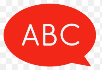 Abc In Speech Bubble - Transparent PNG u0026 SVG vector file Dot