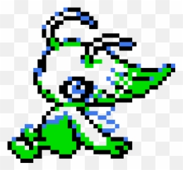 Shiny Celebi Crystal Sprite Transparent - Gold Silver Celebi Sprite Png,Celebi Png