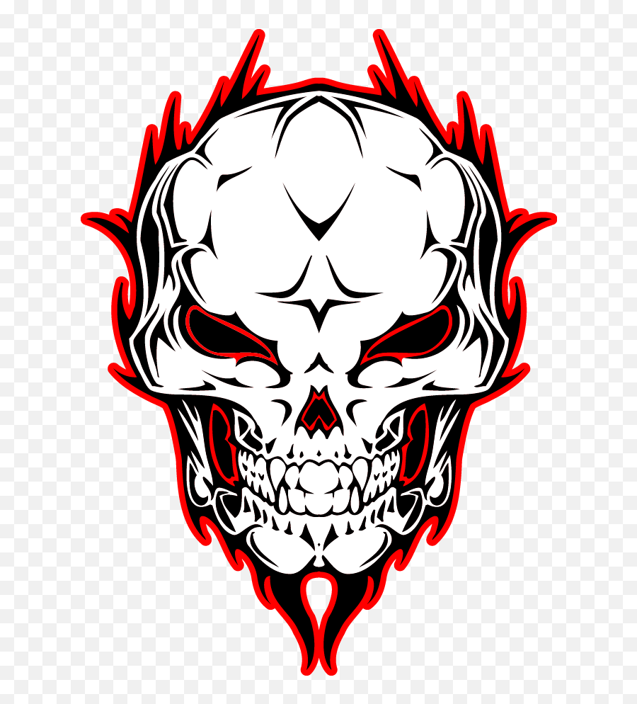 Illustration Vector Vecteur Skull Free - Black And Red Skull Png,Skull Vector Png