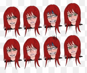 Anime Head Funny - Vector Graphics png