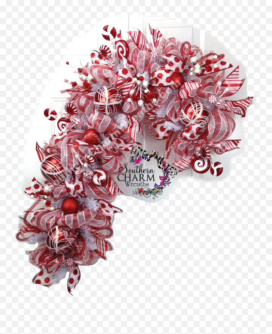 Christmas Wreath Png - Wreath Png Download Original Size Deco Mesh Southern Charm Wreaths,Christmas Wreath Vector Png