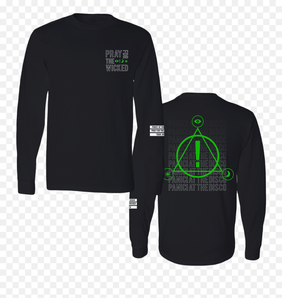 Fade Long Sleeve Tee Panic - 2019 Panic At The Disco Tour Shirts Png,Fade Transparent