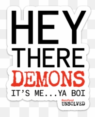 Buzzfeed Unsolved Hey There Demons Its - Vertical Png,Buzzfeed Logo Transparent
