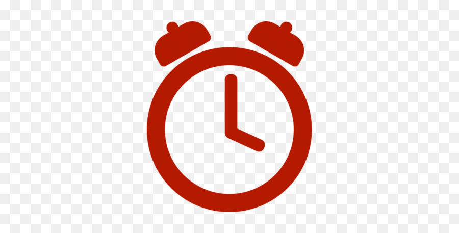 Alarm Clock - Red Alarm Clock Icon Png,Clock Icon Png