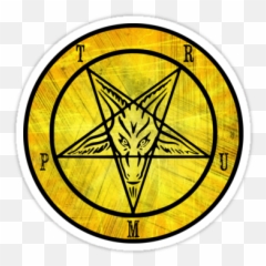 Trump Satanic Pentagram - Pentagrama Satanico png