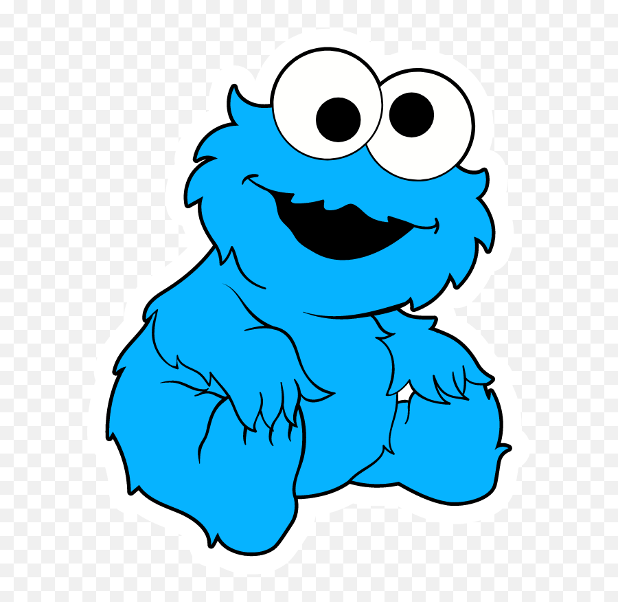 Baby Cookie Monster Sticker - Baby Cookie Monster Clipart Png,Cookie Monster Transparent