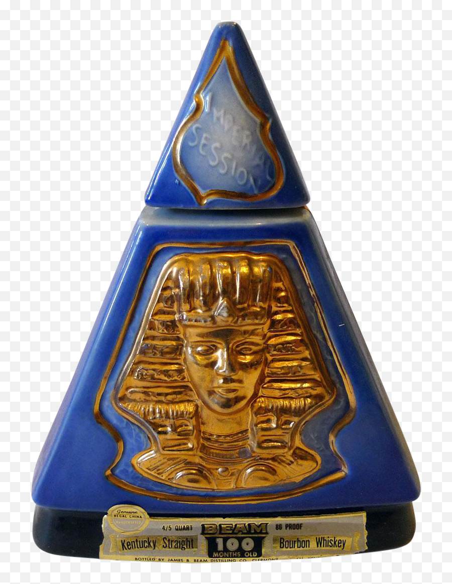 Regal China Co Jim Beam Egyptian Pyramid Decanter Png Logo