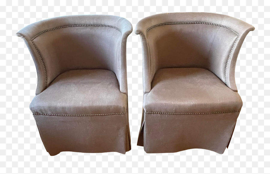 1990s John Saladino Chairs In Linen - Furniture Style Png,Linen Icon