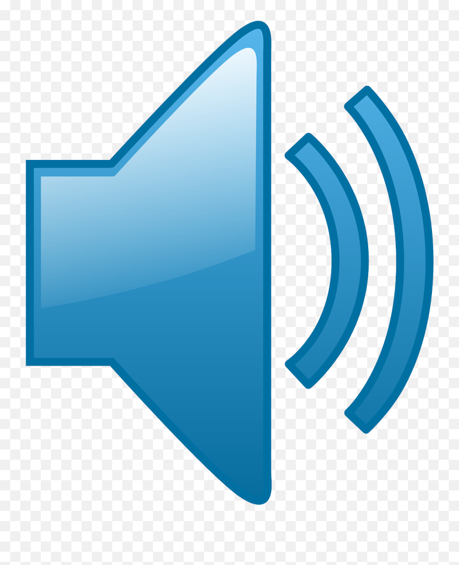 Sound Speaker Volume - Blue Speaker Icon Png,Speaker Icon Vector
