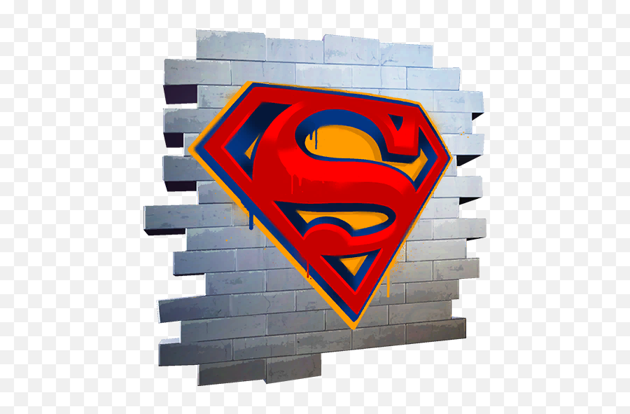 Superman Shield U2013 Fortnite Spray Skin - Tracker Fortnite Deathstroke Spray Png,Super Man Icon