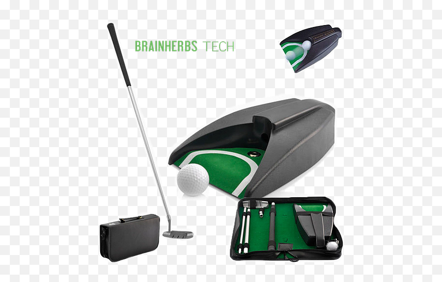 Indoor Office Golf Training Set Auto Returner Brainherbs Tech - Golf Gadgets 2019 Png,Putter Icon