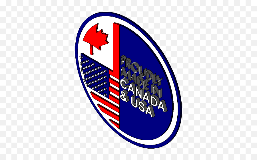 Proudly Made In Usa And Canada Icon 3d Cad Model Library - Language Png,Canadian Icon