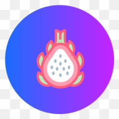 Fruit Icon Dragon Circle Gradient Graphic By - Dot png