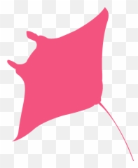 Manta Ray Silhouette - Free Vector Silhouettes Creazilla png