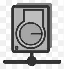 Free Clip Art Ftserver By Anonymous - Network Attached Storage Stencil png