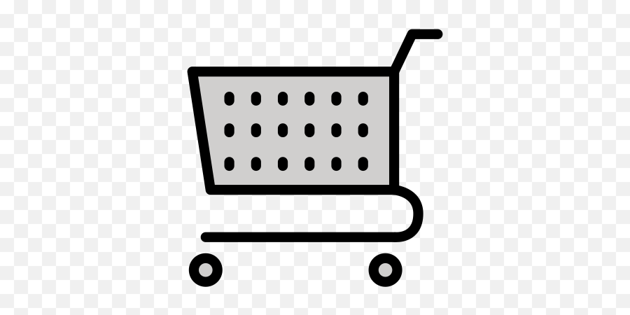 Shopping Cart Emoji - Best Platform Png,Cart Icon Black