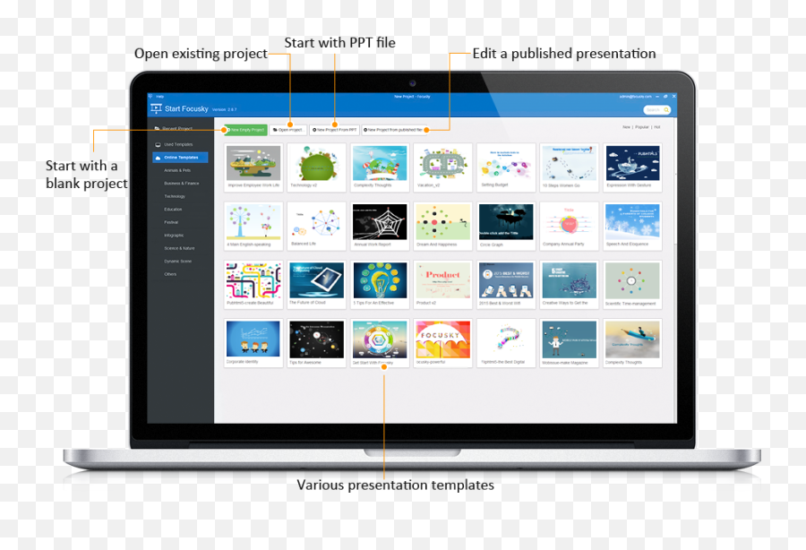 Focusky Video Presentation Software Enterprise License - Prezi Presentation Software Png,Prezi Icon