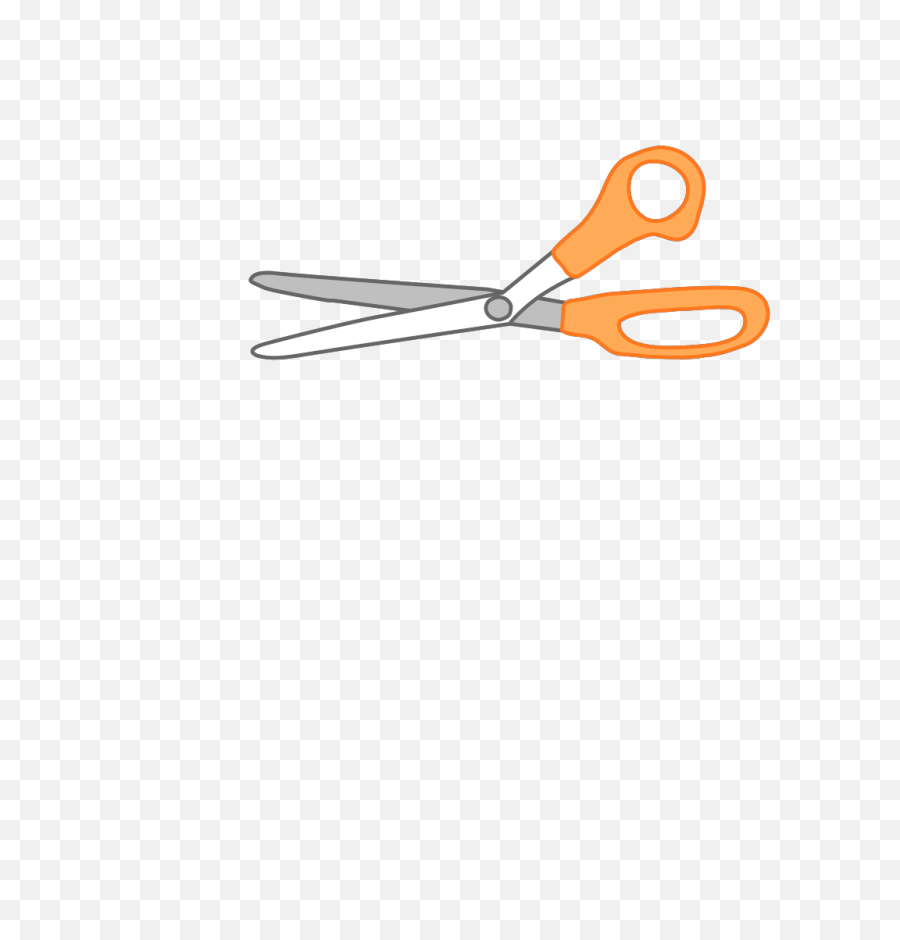Scissors Clipart Scissor Image 1 - Orange Scissors Clipart Png,Scissors Clipart Transparent