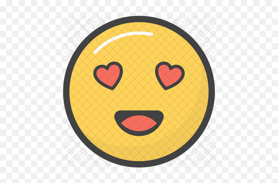 Heart Eyes Emoji Icon Of Colored - Glad Png,Heart Eyes Emoji Transparent