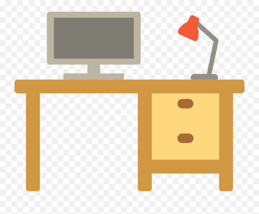 Office Desk Clipart Free Download Transparent Png Creazilla - Clipart Computer Desk Transparent Background,Computer Icon .png