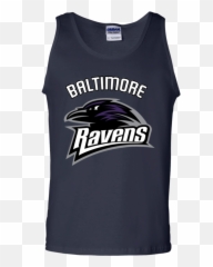 Baltimore Ravens Logo G220 Gildan 100 - Active Tank Png,Ravens Logo Png