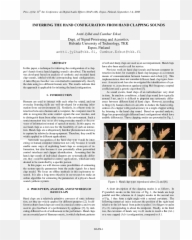 Pdf Inferring The Hand Configuration From Clapping - Discovery Of Achilles On Skyros Png,Clapping Png