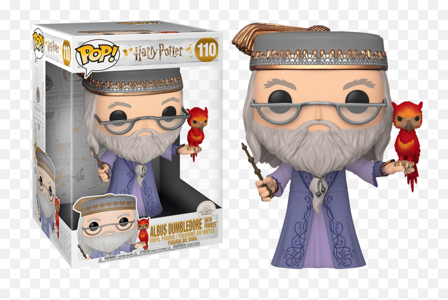 Harry Potter - Dumbledore With Fawkes 10 Pop Vinyl Figure Funko Pop Albus Dumbledore Png,Harry Potter Glasses Transparent