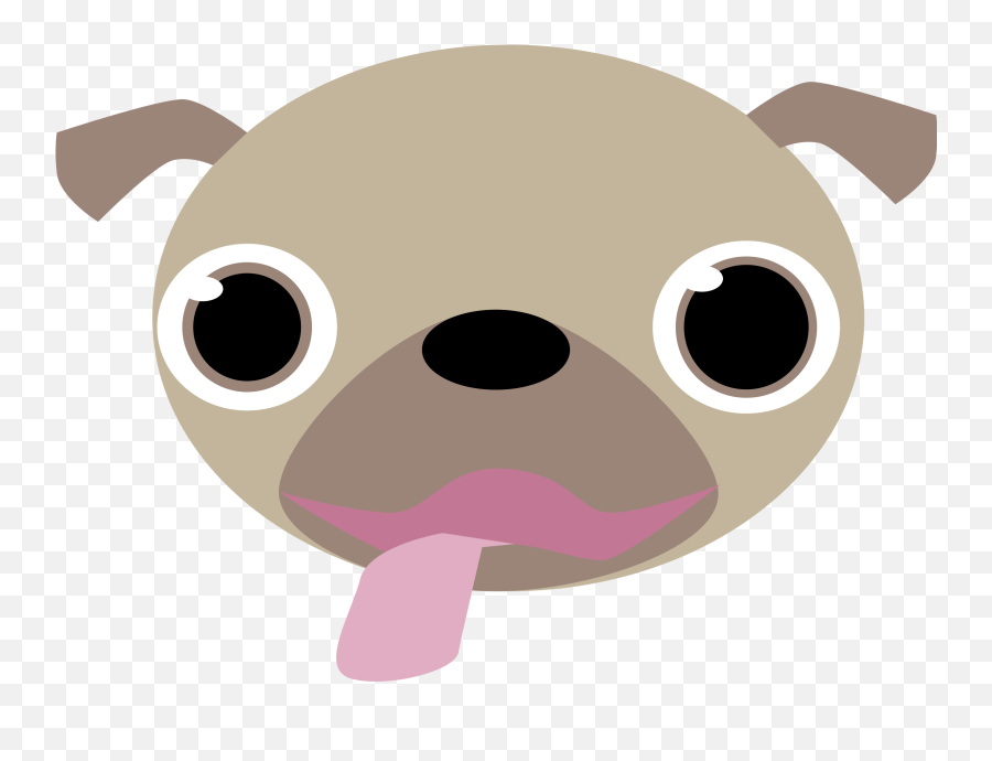 Pug Face Png 5 Image - Dog Face Clip Art,Pug Face Png