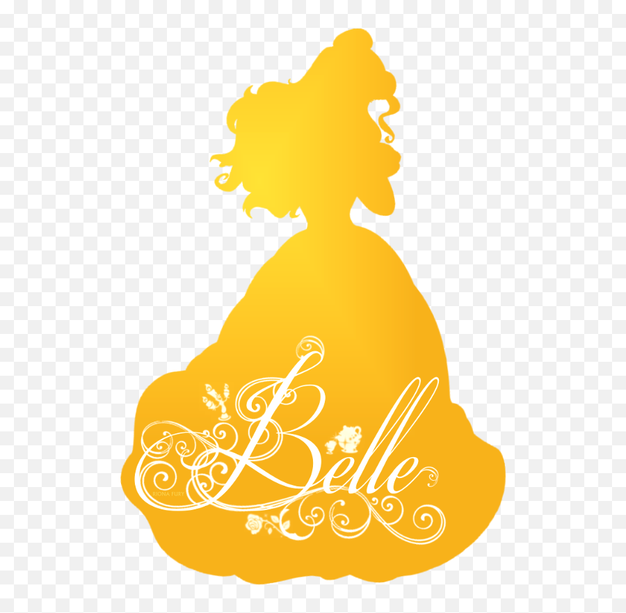 Belle Silhouette - Disney Princess Photo 37757454 Fanpop Clip Art Png,Disney Princess Logo