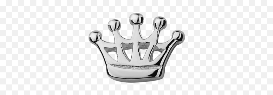Stow Crown Charm Png Silver