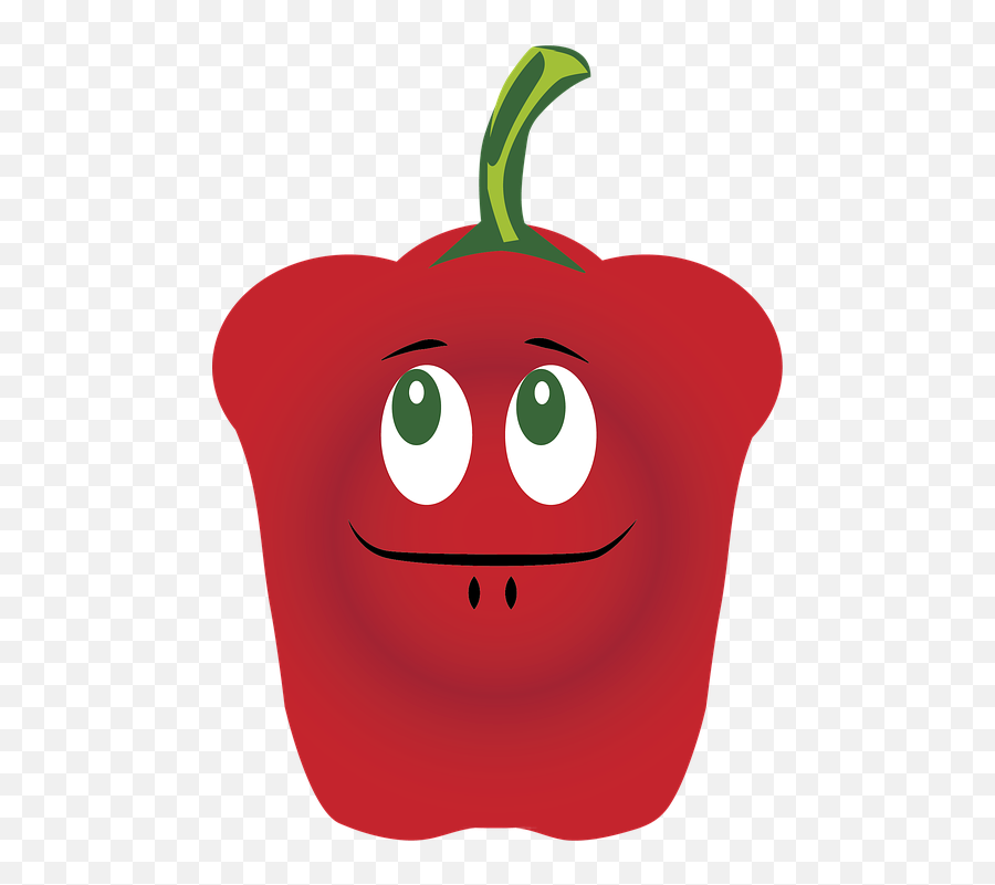 Clipart Vegetables Bell Pepper - Cartoon Red Fruit And Vegetable Png,Bell Pepper Png