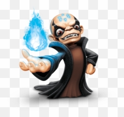 Skylanders Kaos Blue Flame In Hand - png