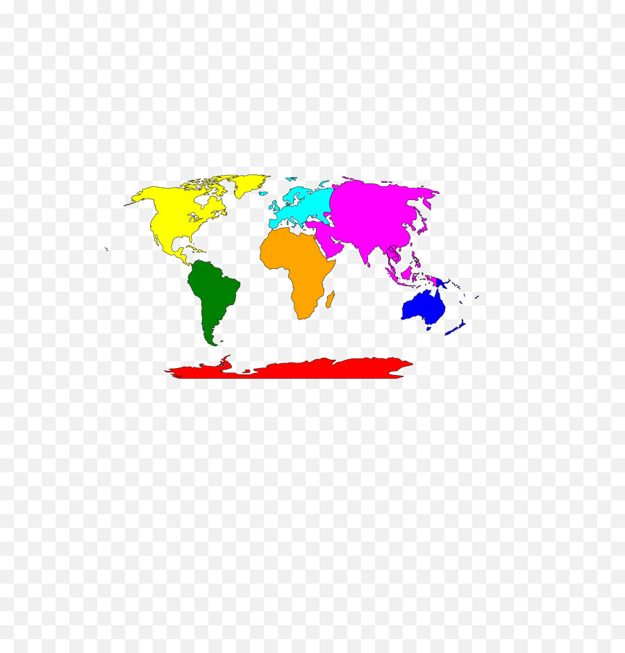 Simple Continents Map With Antarctica - Cold War 2 Map Png,Antarctica Png