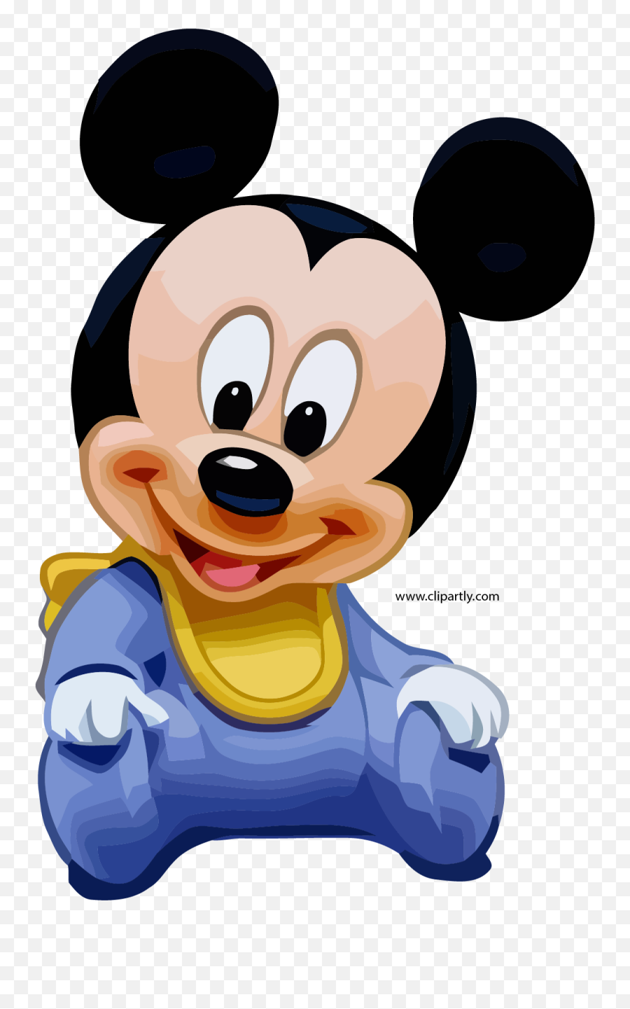 Mickey Kid Staying Clipart Png - Mickey Baby Png,Cartoon Kid Png