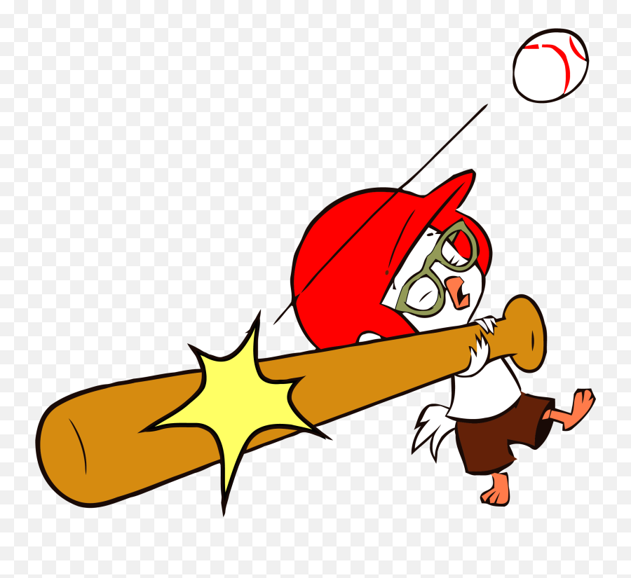 Download Hd Chicken Little Baseball Clipart Png - Chicken Chicken Little Baseball Png,Chicken Clipart Transparent Background