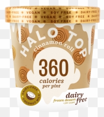 Halo Top Low Calorie Cinnamon Roll Non - Dairy Frozen Halo Coffee Substitute Png,Cinnamon Roll Png