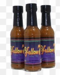 Yellow 7 Turkey Slap Hot Sauce - Glass Bottle Png,Slap Png